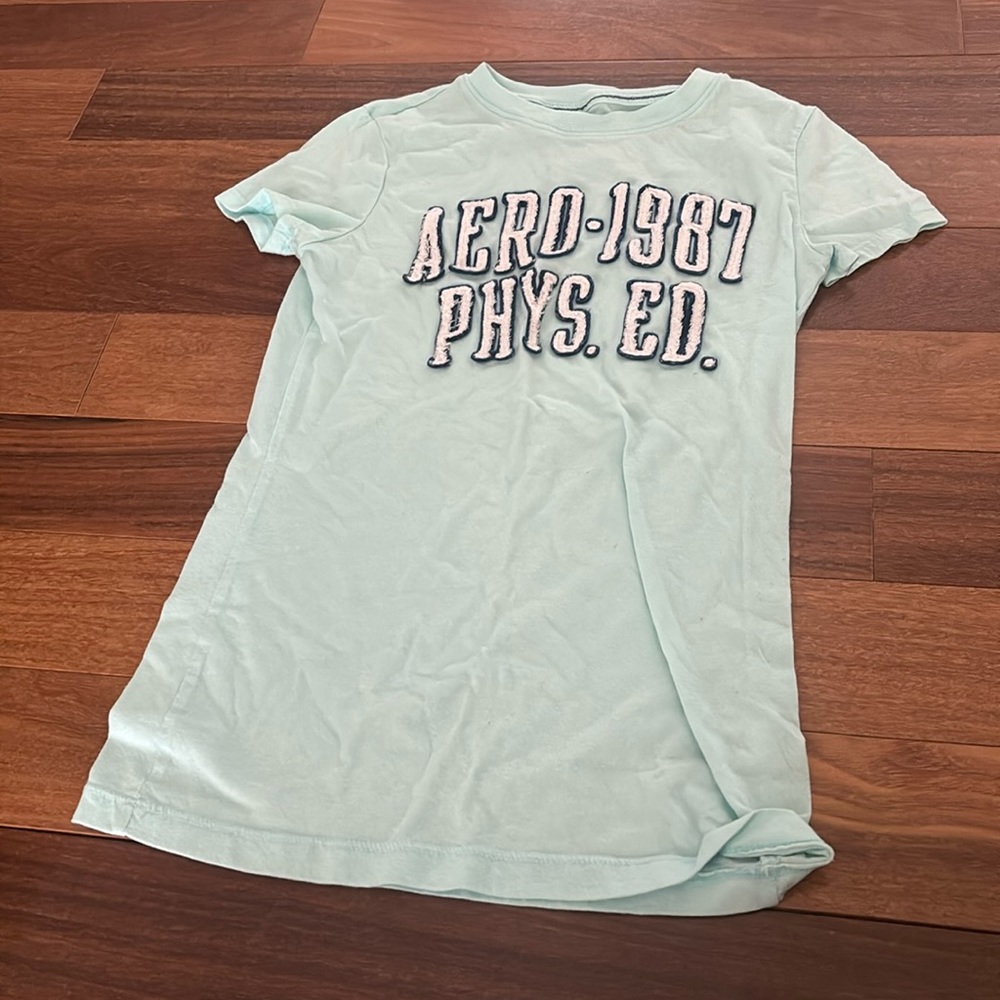 aqua aeropostale tshirt